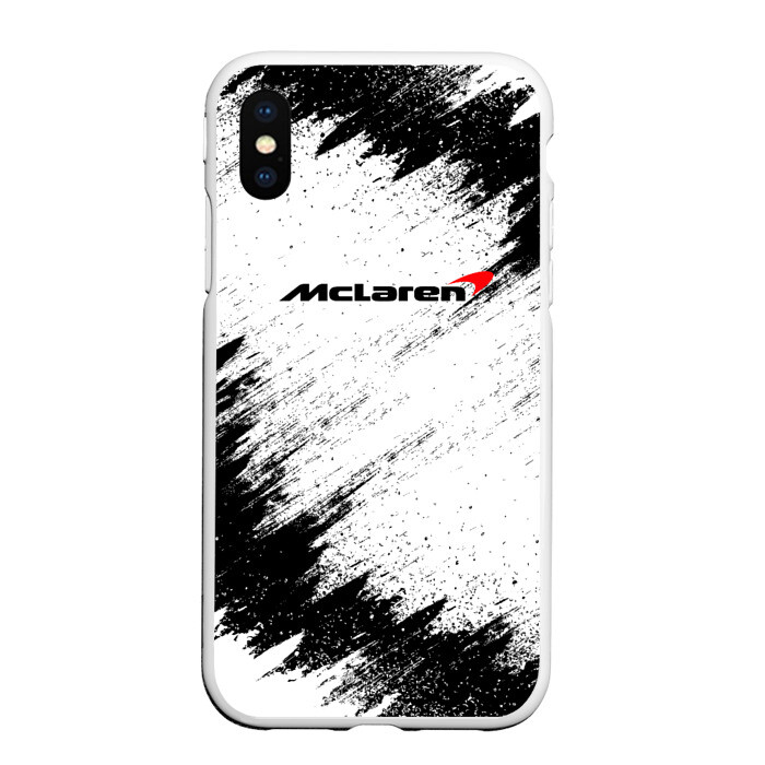 Чехол для iPhone XS Max матовый McLaren фото