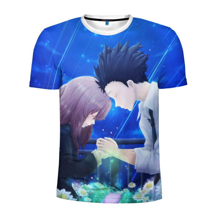 Мужская футболка 3D спортивная Форма голоса фото