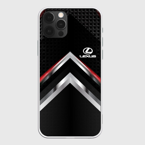 Чехол для iPhone 12 Pro Lexus abstract line фото