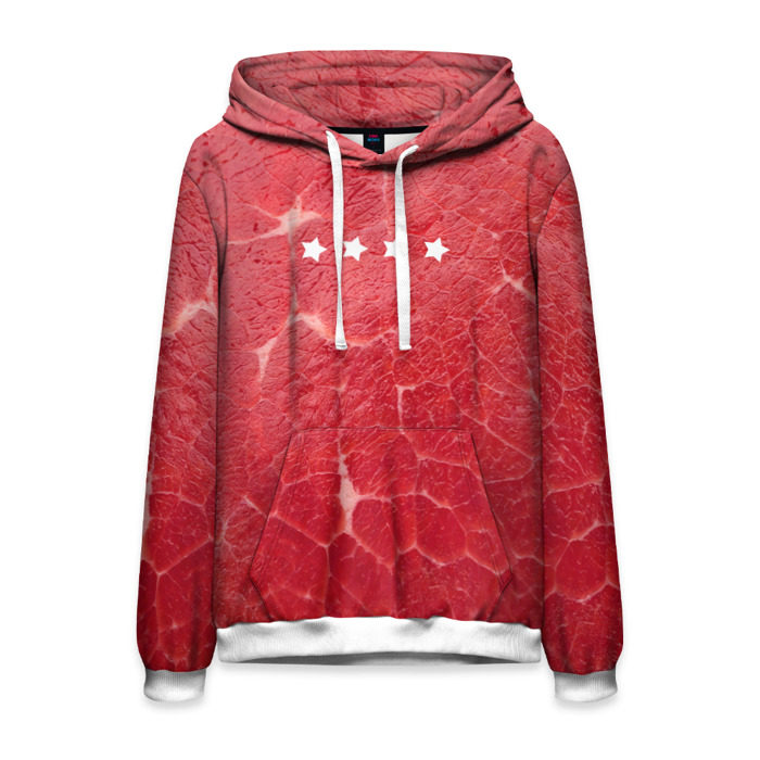 Мужская толстовка 3D Мясо 100% фото