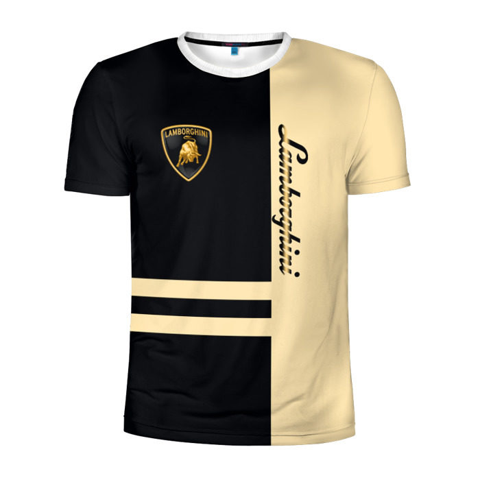 Мужская футболка 3D спортивная Lamborghini фото