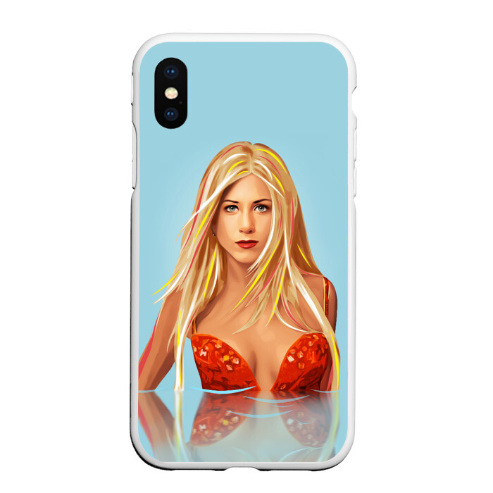 Чехол для iPhone XS Max матовый Дженнифер Энистон фото
