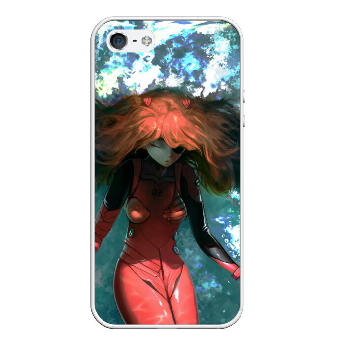 Чехол для iPhone 5/5S матовый Evangelion фото