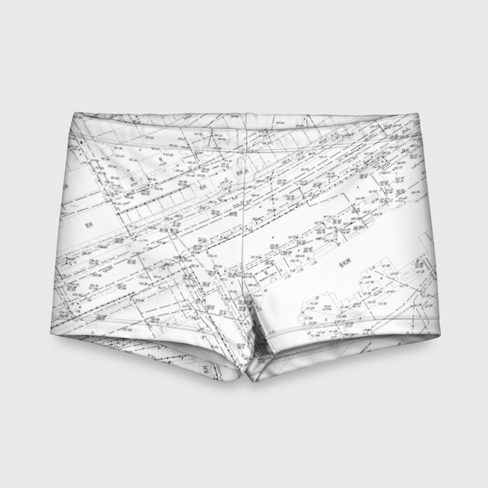 Детские купальные плавки 3D Топография_01 фото