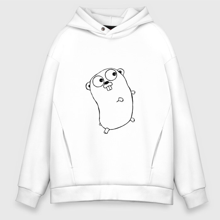 Мужское худи Oversize хлопок Golang фото