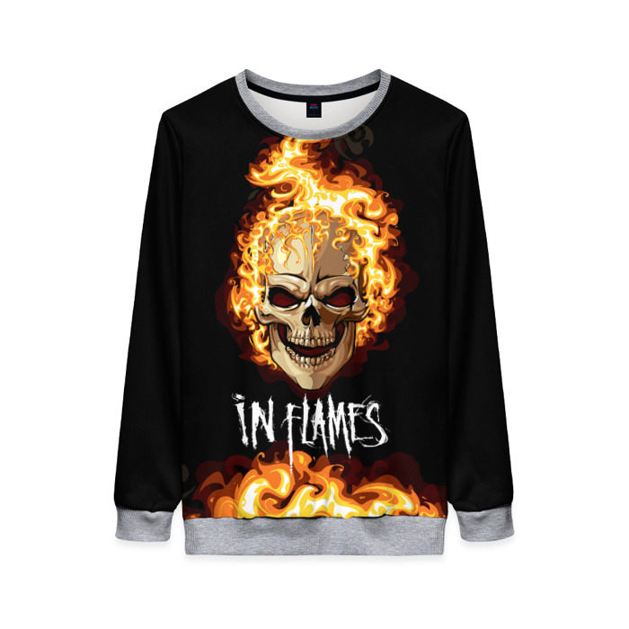Женский свитшот 3D В пламени фото