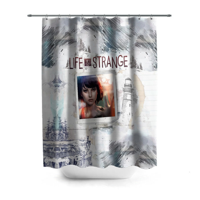 Штора 3D для ванной Max. Life is Strange. фото