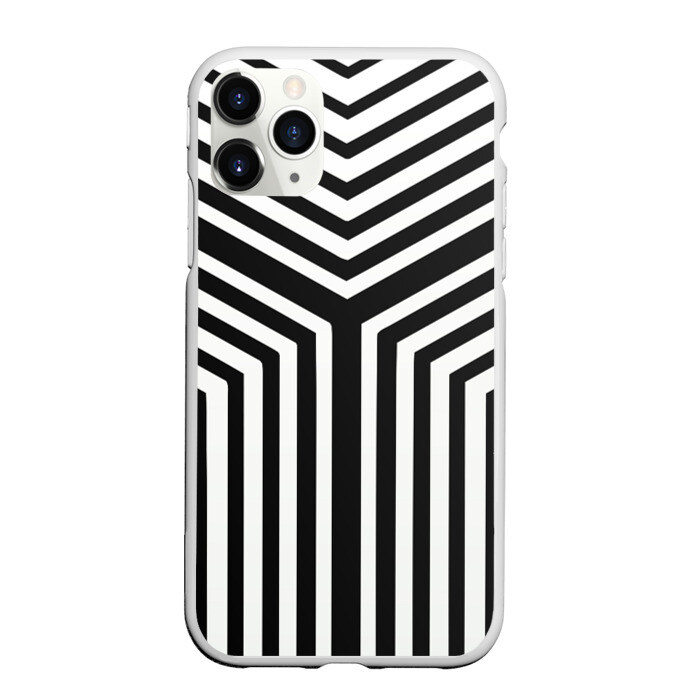 Чехол для iPhone 11 Pro матовый Кибер Зебра фото
