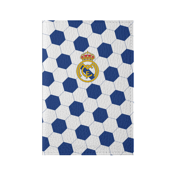 Обложка для паспорта матовая кожа Real Madrid фото