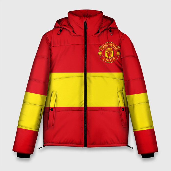 Мужская зимняя куртка 3D Manchester United фото