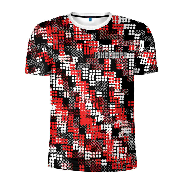 Мужская футболка 3D спортивная Майнкрафт фото