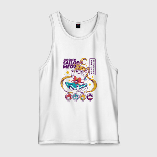 Мужская майка хлопок Sailor Moon фото