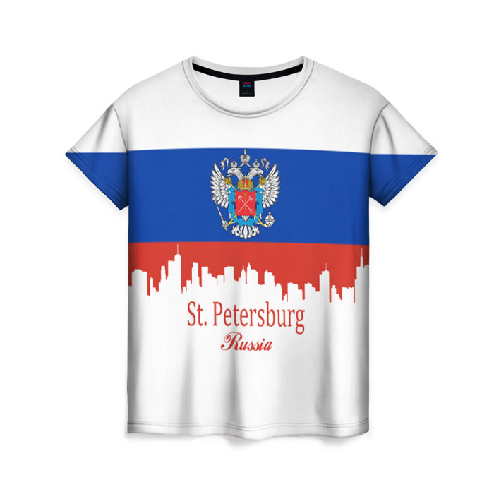 Женская футболка 3D Санкт-Петербург фото