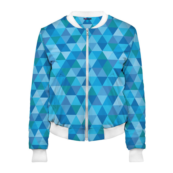 Женский бомбер 3D Hipster blue фото