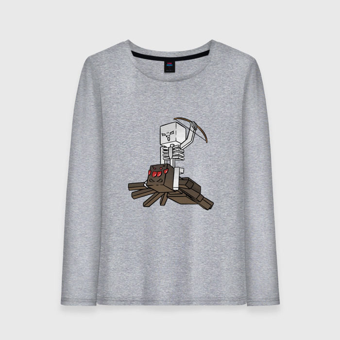 Женский лонгслив хлопок Spider Jockey фото