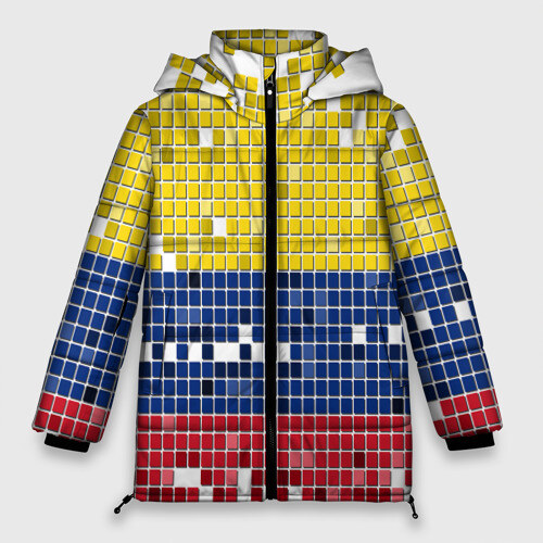 Женская зимняя куртка 3D Флаг Колумбии фото