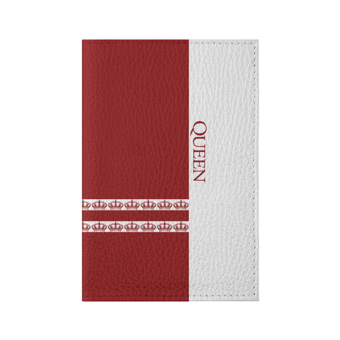 Обложка для паспорта матовая кожа Queen фото