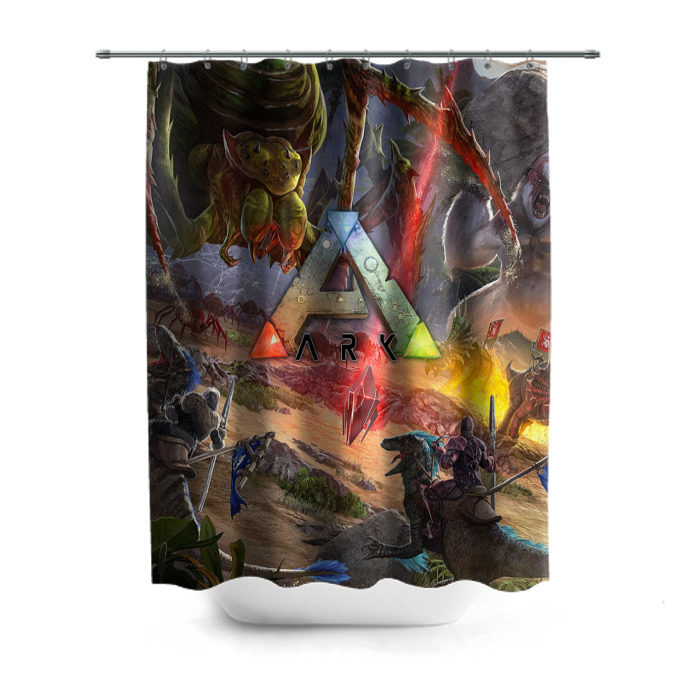 Штора 3D для ванной Ark: Survival Evolved фото