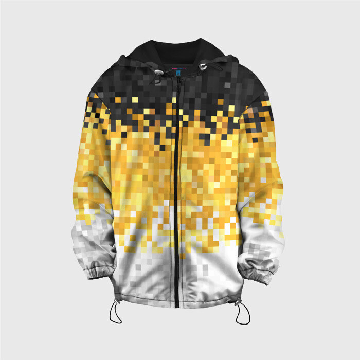 Детская куртка 3D 1858 Имперский флаг пикселами фото