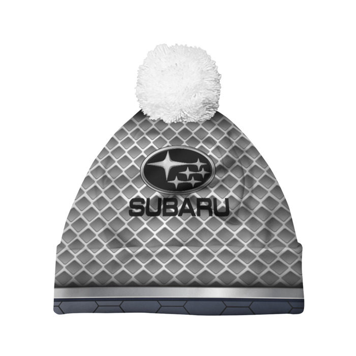 Шапка 3D c помпоном SUBARU SPORT фото