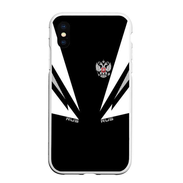 Чехол для iPhone XS Max матовый Россия фото