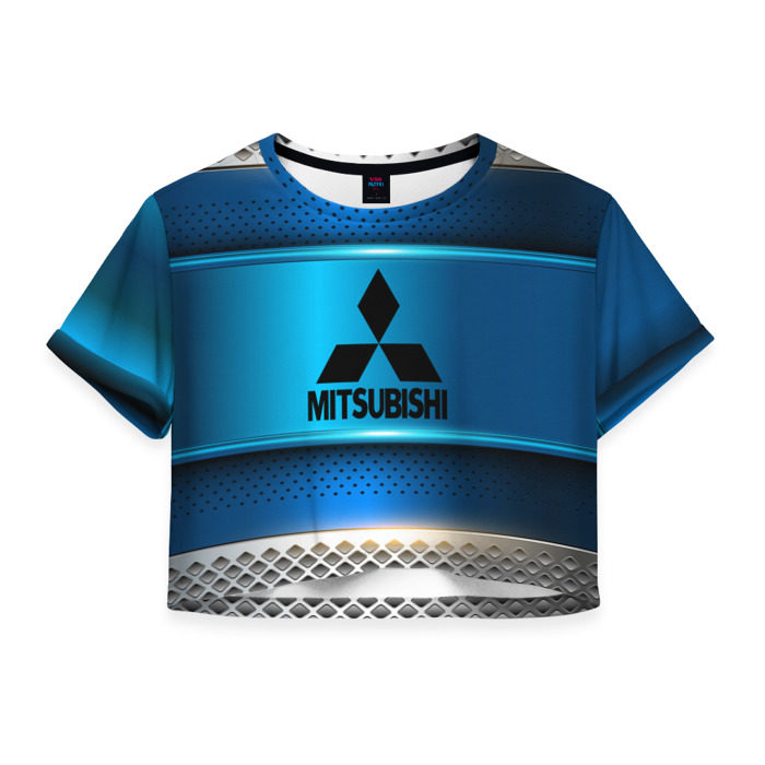 Женская футболка 3D укороченная MITSUBISHI sport collection фото