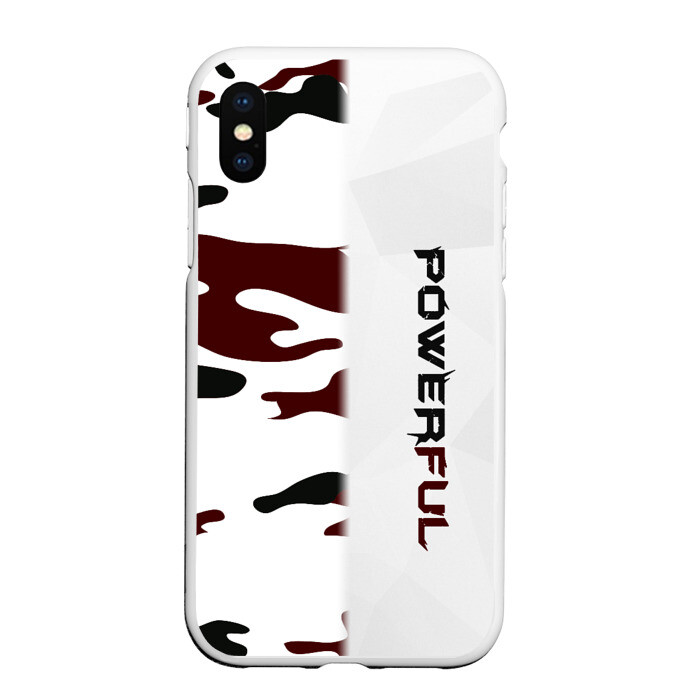 Чехол для iPhone XS Max матовый POWERFUL фото