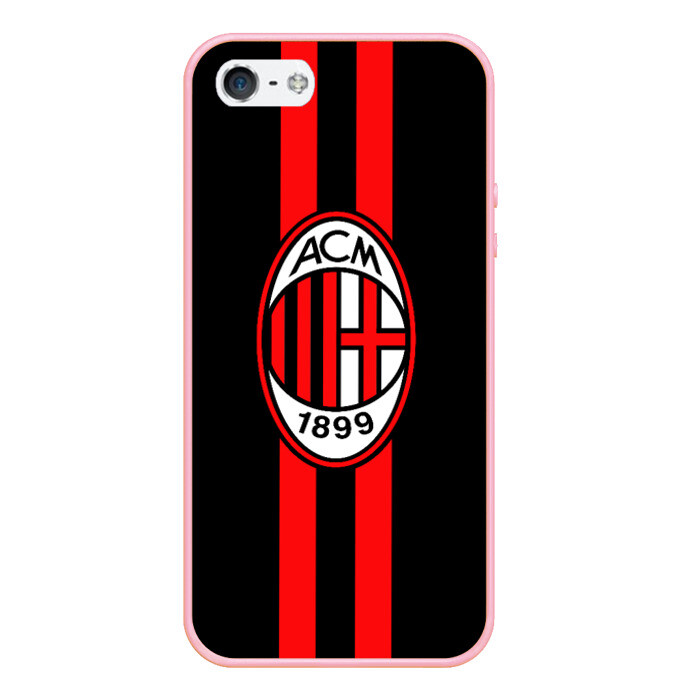 Чехол для iPhone 5/5S матовый AC Milan FC фото