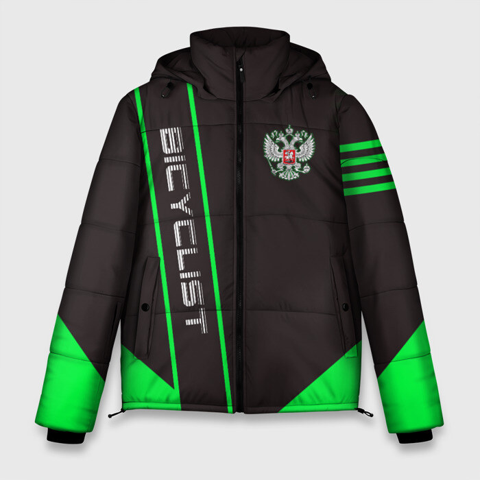 Мужская зимняя куртка 3D Bicyclist фото