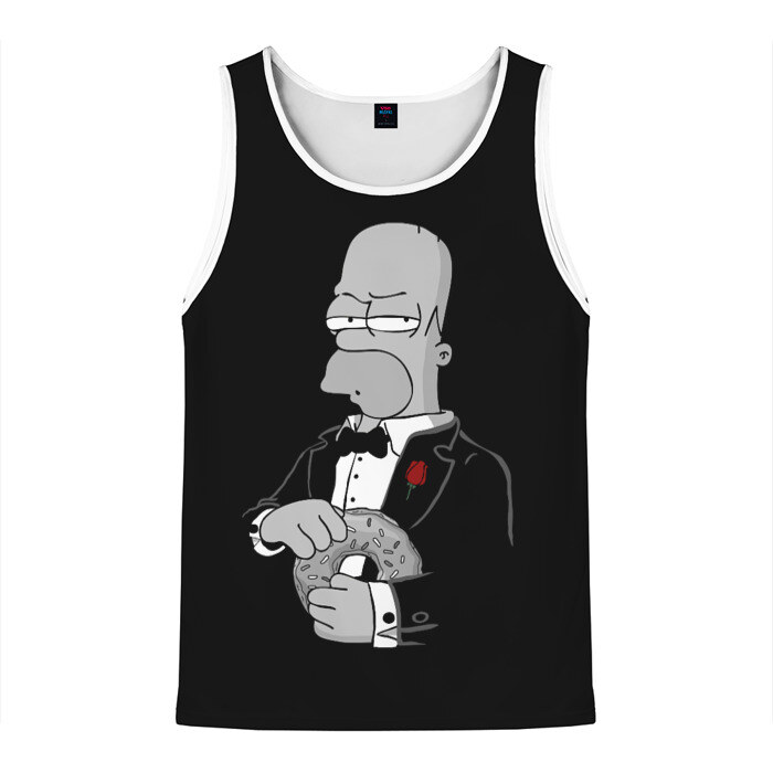 Мужская майка 3D Гомер фото