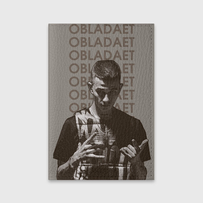 Обложка для паспорта матовая кожа New rap фото