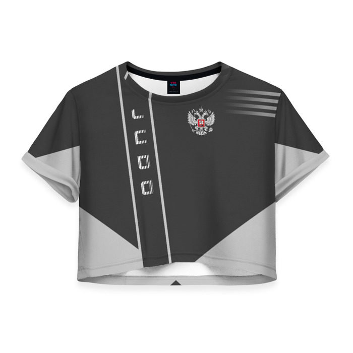 Женская футболка 3D укороченная Judo фото