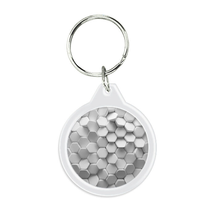 Брелок круглый Геометрическая живопись фото