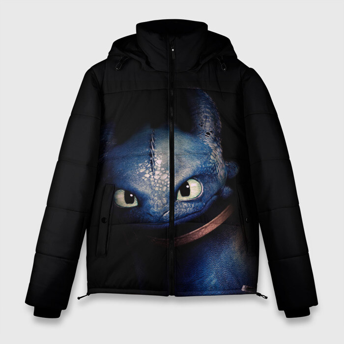 Мужская зимняя куртка 3D как приручить дракона фото