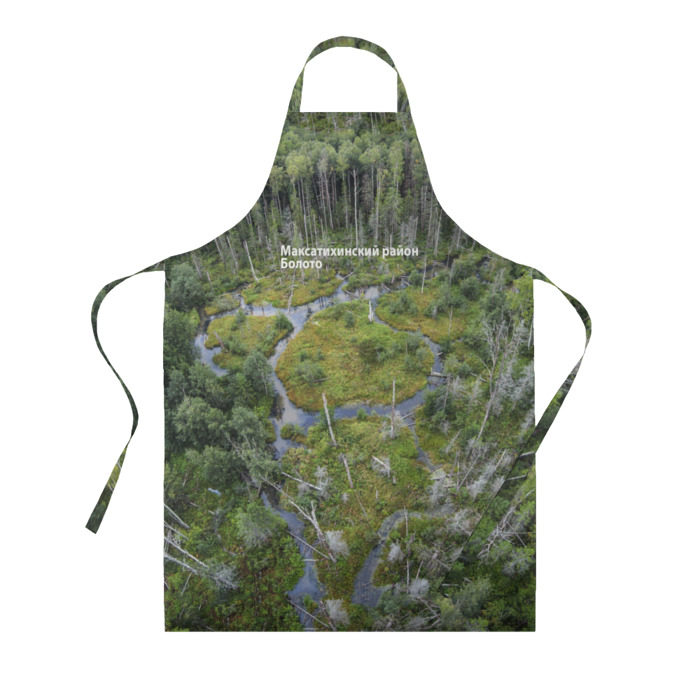 Фартук 3D Болото. Макс. район (+подпись) фото