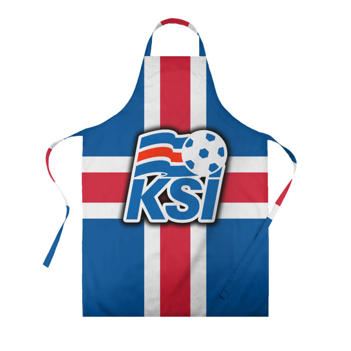 Фартук 3D Сборная Исландии флаг фото