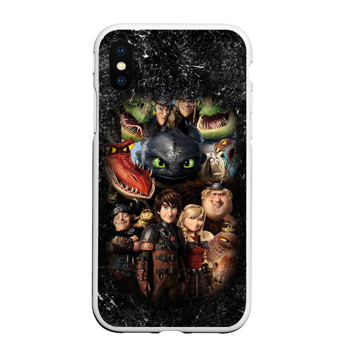 Чехол для iPhone XS Max матовый Как приручить дракона фото