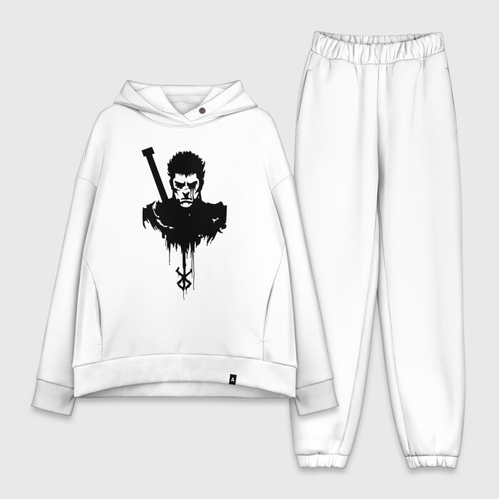 Женский костюм хлопок Oversize Берсерк. Гатс. Черный мечник. фото