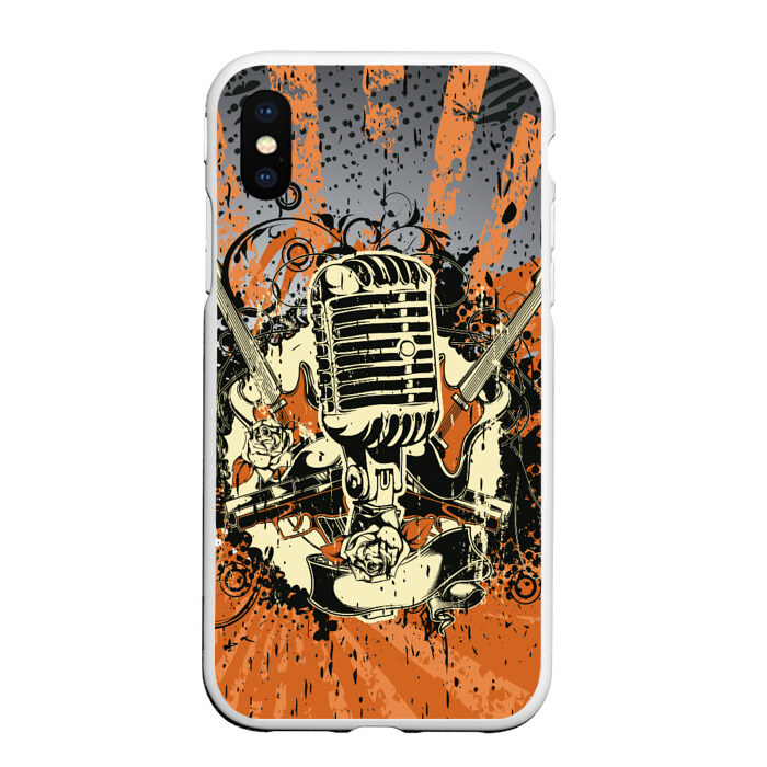 Чехол для iPhone XS Max матовый Microphone фото