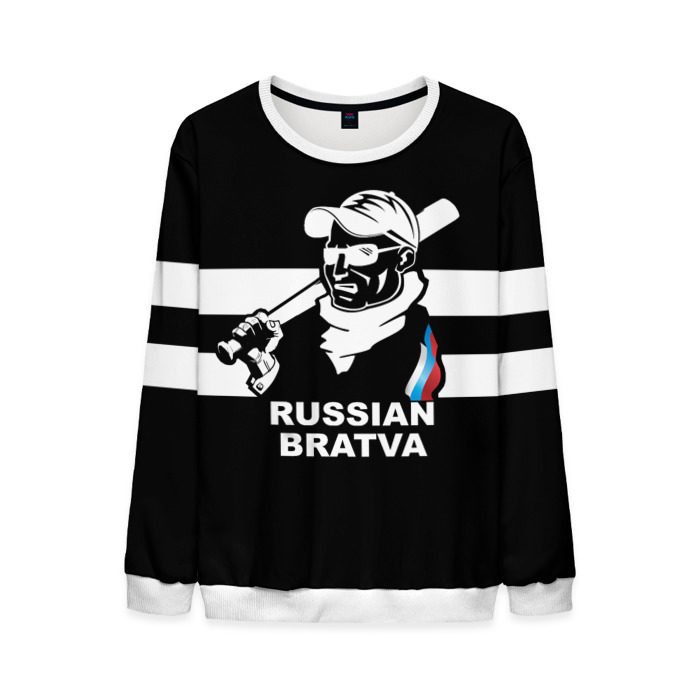 Мужской свитшот 3D RUSSIAN BRATVA фото