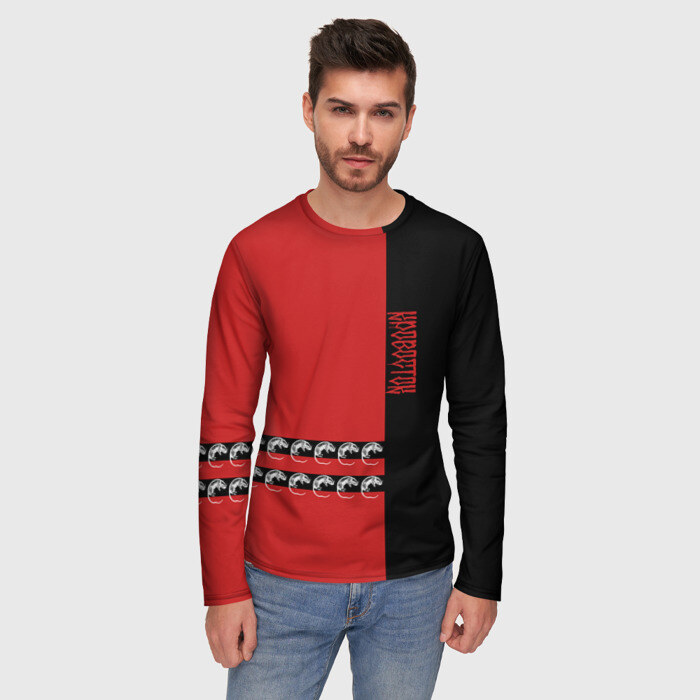 Мужской лонгслив 3D Кровосток фото