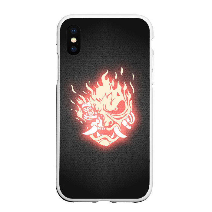 Чехол для iPhone XS Max матовый CYBERPUNK 2077 SAMURAI фото