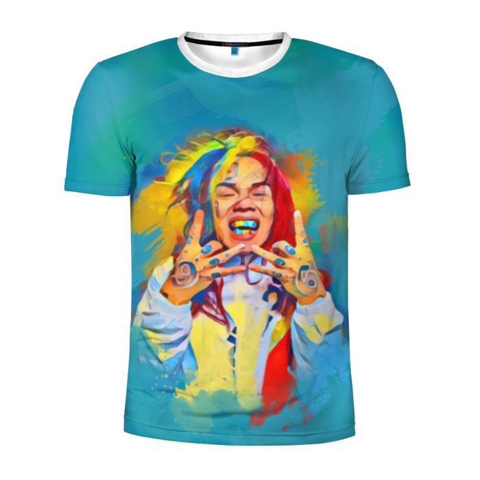 Мужская футболка 3D спортивная 6IX9INE PAINTS фото