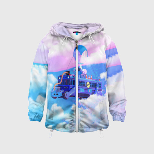 Детская ветровка 3D Fortnite Bus фото