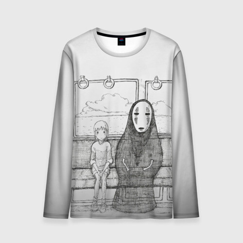 Мужской лонгслив 3D Тихиро и Каонаси фото