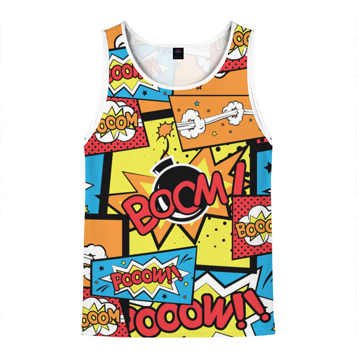 Мужская майка 3D Boom Pop Art фото
