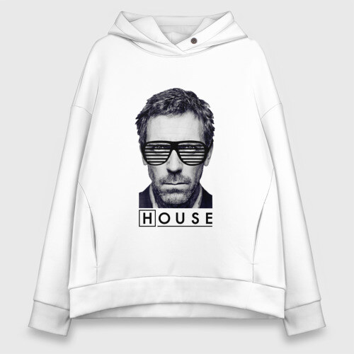 Женское худи Oversize хлопок Доктор Хаус фото