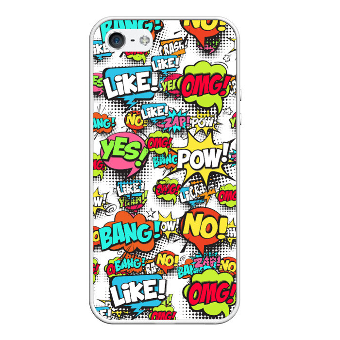 Чехол для iPhone 5/5S матовый Pop art fashion фото