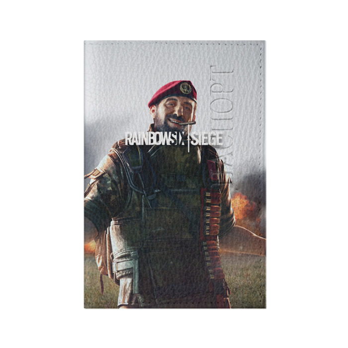 Обложка для паспорта матовая кожа RAINBOW SIX SIEGE MAESTRO фото