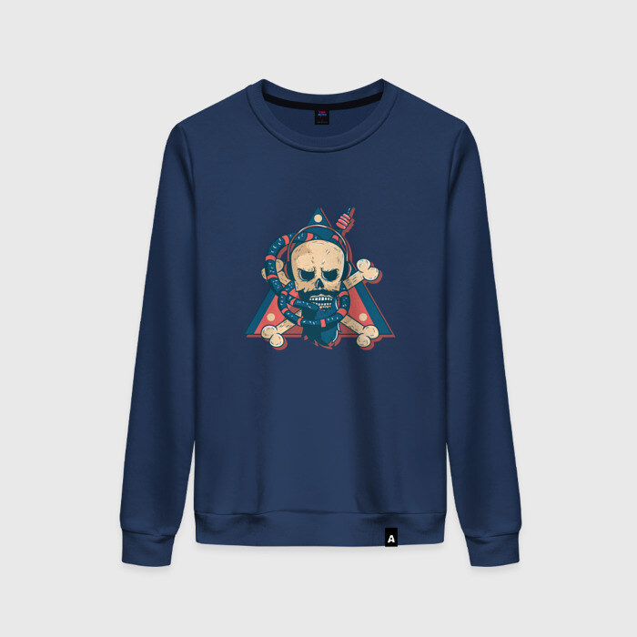 Женский свитшот хлопок Череп фото